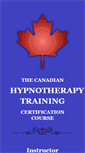 Mobile Screenshot of hypnotherapytraining.ca